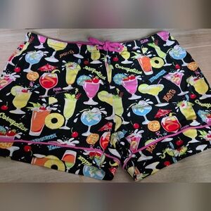 Cocktail Theme Pajama Shorts